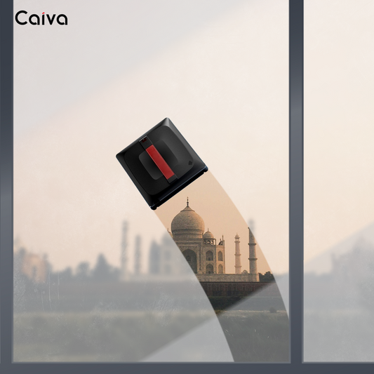 Caiva k3 window robot cleaning performance on different glass surface